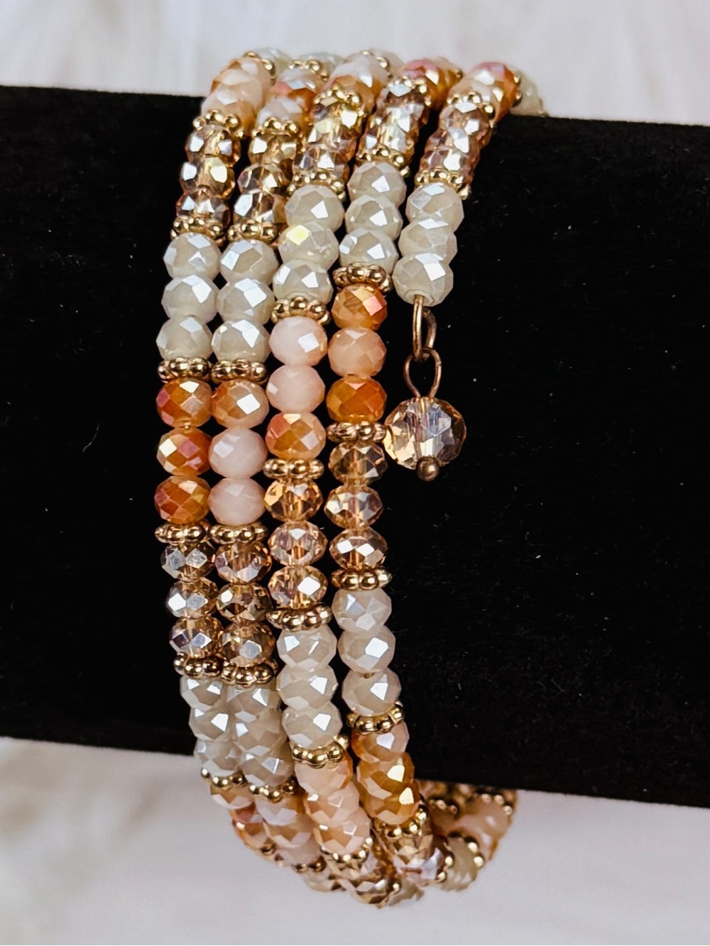 Super pretty small, reflective costume wrap bracelet